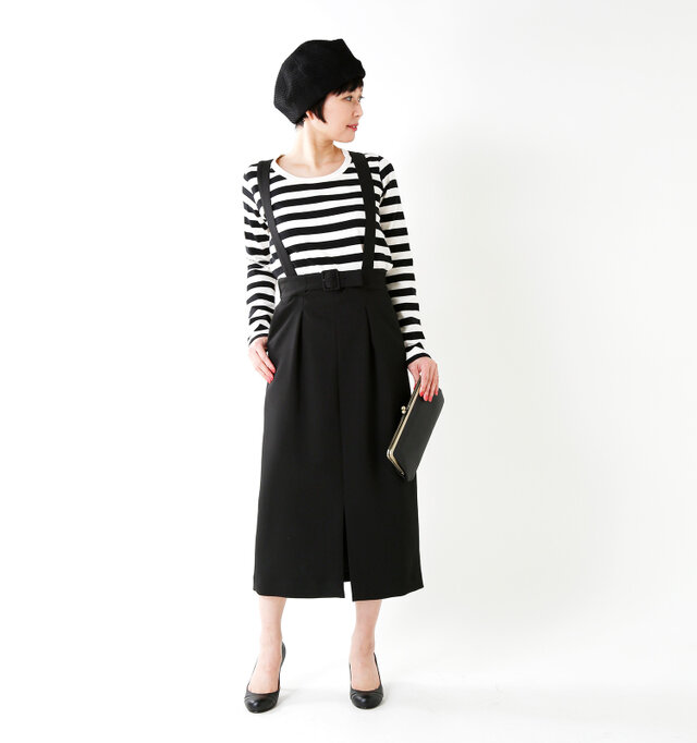 model mayu:158cm / 48kg
color : black / size : 38