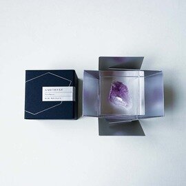 ウサギノネドコ｜Sola cube Mineral 紫水晶（5cm角）