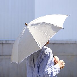 SUR MER｜晴雨兼用 日傘［リネン無地］長傘/ 折りたたみ傘