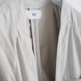 VU｜no collar jacket vu-s23-j17[CHALK/・2]