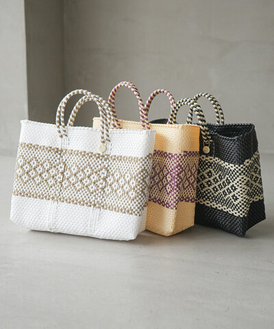 Letra|MERCADO BAG MIMOSA (SHORT STYLE) メルカドバッグミモザ ショートスタイル マルシェバッグ かごバッグ 610731301 610731319 610731322