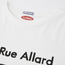 LA MARINE FRANÇAISE｜【LA HUTTE】アドレスプリントTシャツ